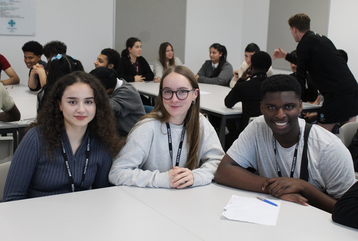 Image of T-Levels students begin the Leadership Programme