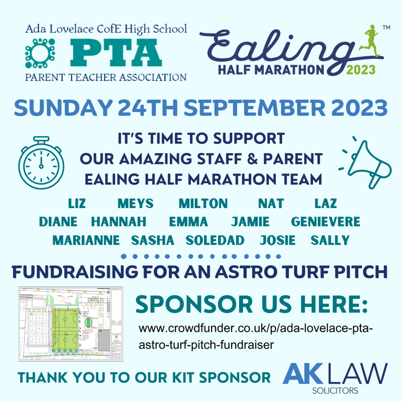 Image of Support our PTA - Ealing Half Marathon