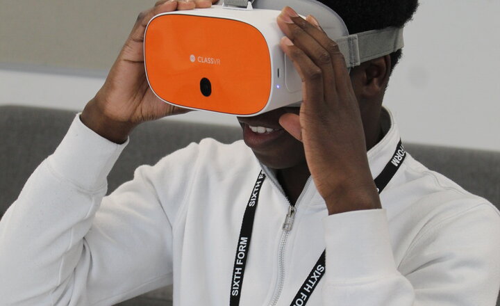 Image of Digital T-Level students trial VR headsets